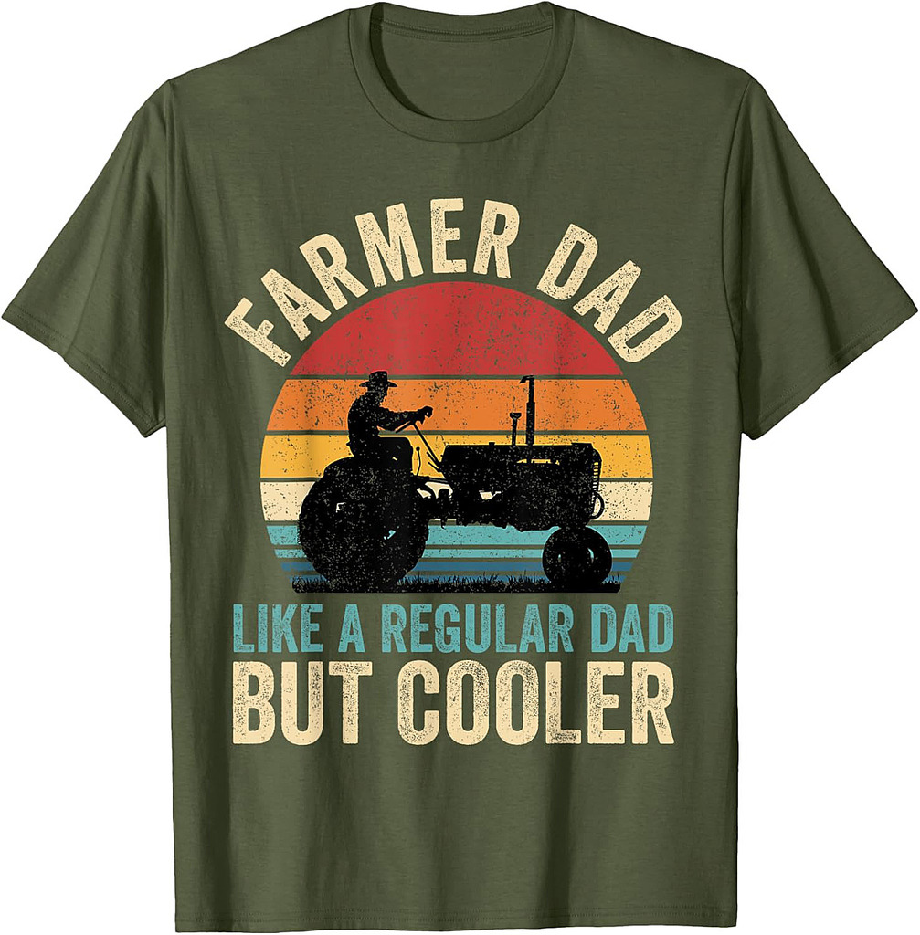 Farmer Dad Like Regular Dad But Cooler Father's Day T-Shirt