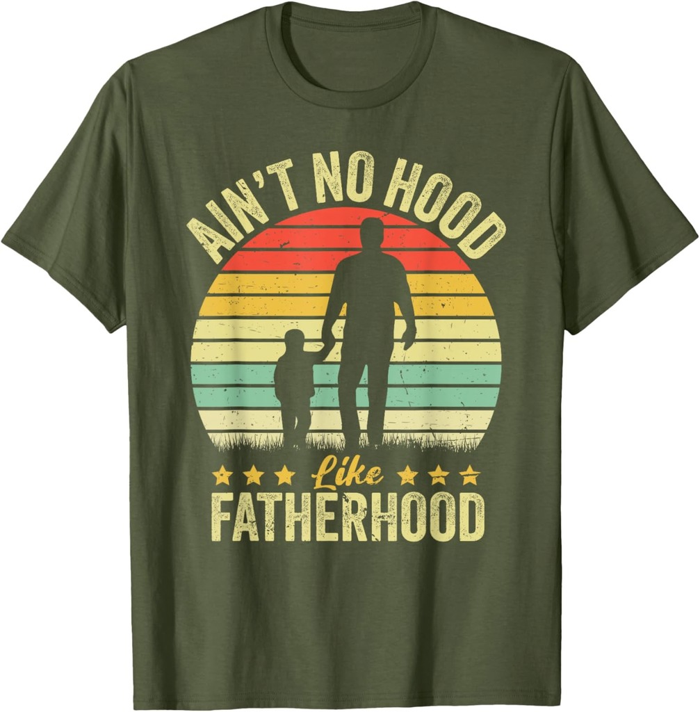 Dad & Son Ain't No Hood Like Fatherhood Father's Day T-Shirt