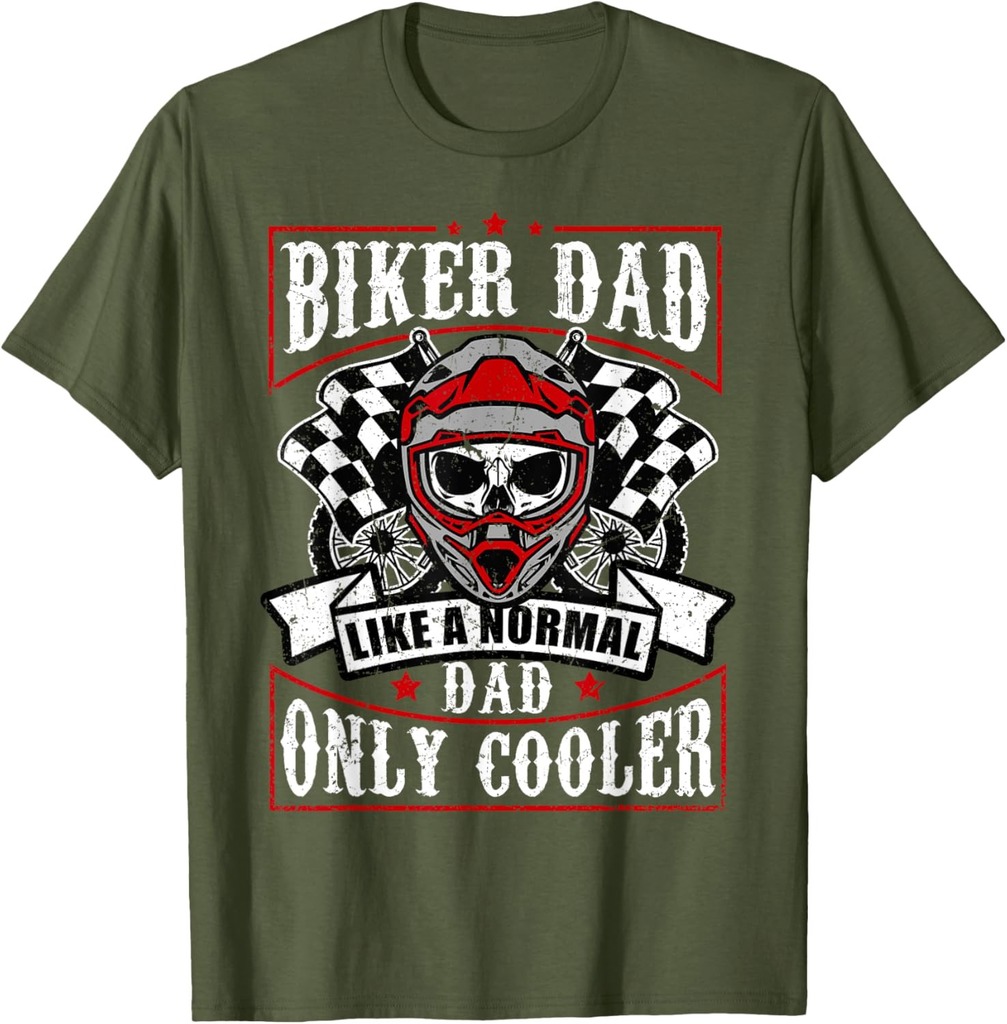 Funny Father's Day Motorcycle Gift For Biker Dad Cool Rider T-Shirt