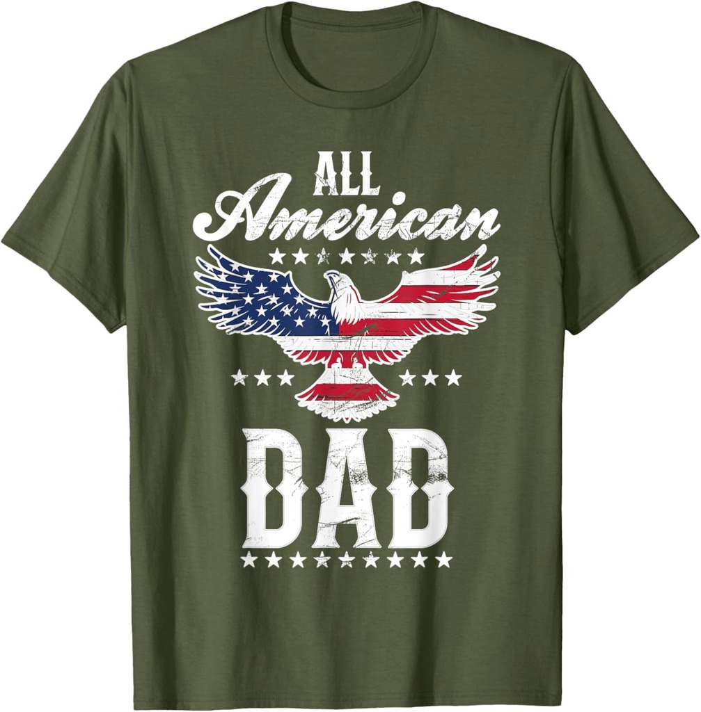 Eagle 4th of July Fathers Day USA Dad T-Shirt