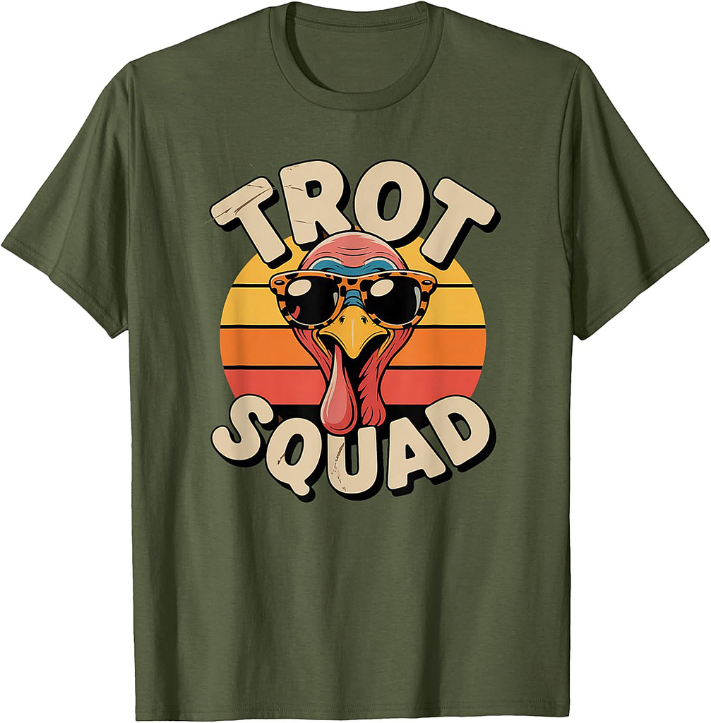 Thanksgiving Turkey Trot Squad 2025 Trot Race Women Men T-Shirt
