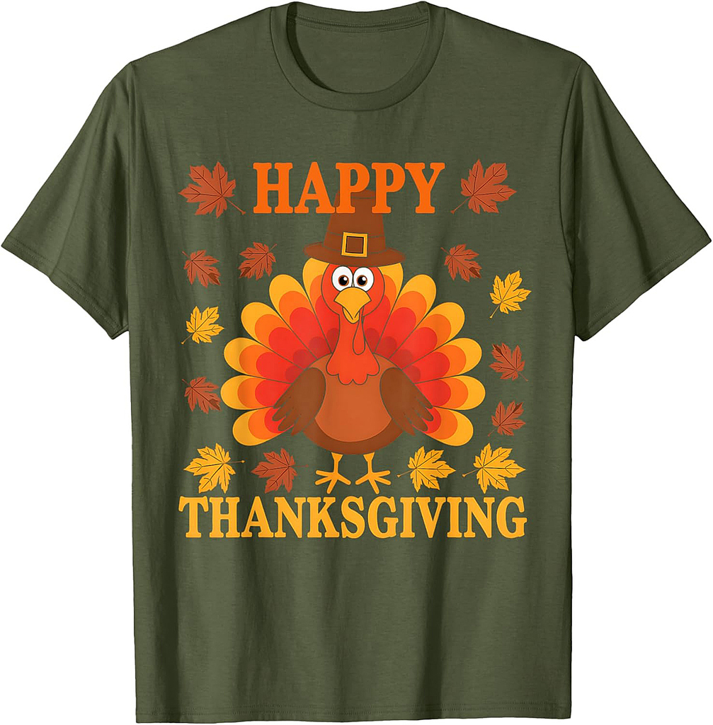 Happy Thanksgiving Funny Turkey Family Dinner Thanksgiving T-Shirt