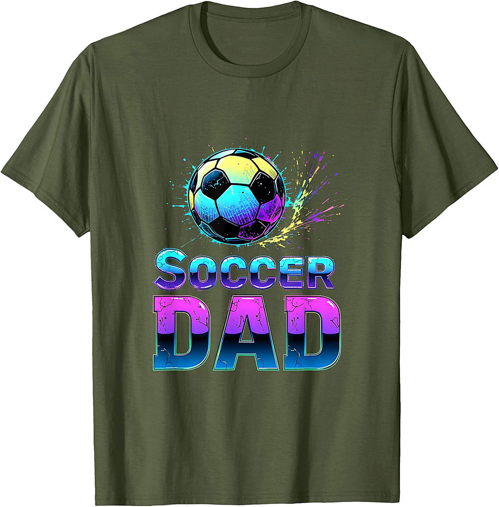 Funny Soccer Dad Daddy Soccer Sport Lover Fan Fathers Day T-Shirt