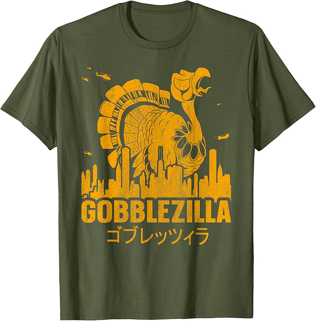 Turkey Day Thanksgiving Gobblezilla T-Shirt