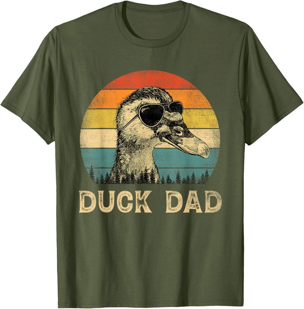 Vintage Duck Dad Duck Lovers Daddy Father's Day T-Shirt