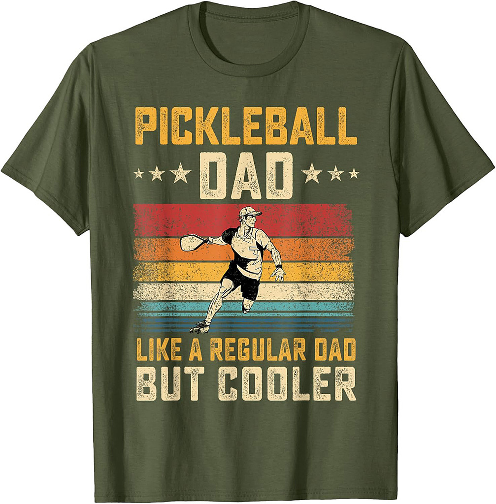 Pickleball Dad Like Regular Dad But Cooler Father's Day T-Shirt