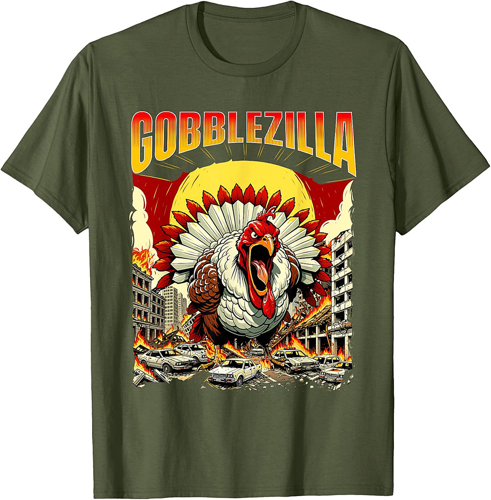 Fall & Thanksgiving Shirts Gobblezilla Thanksgiving Day Fall Holiday T-Shirt