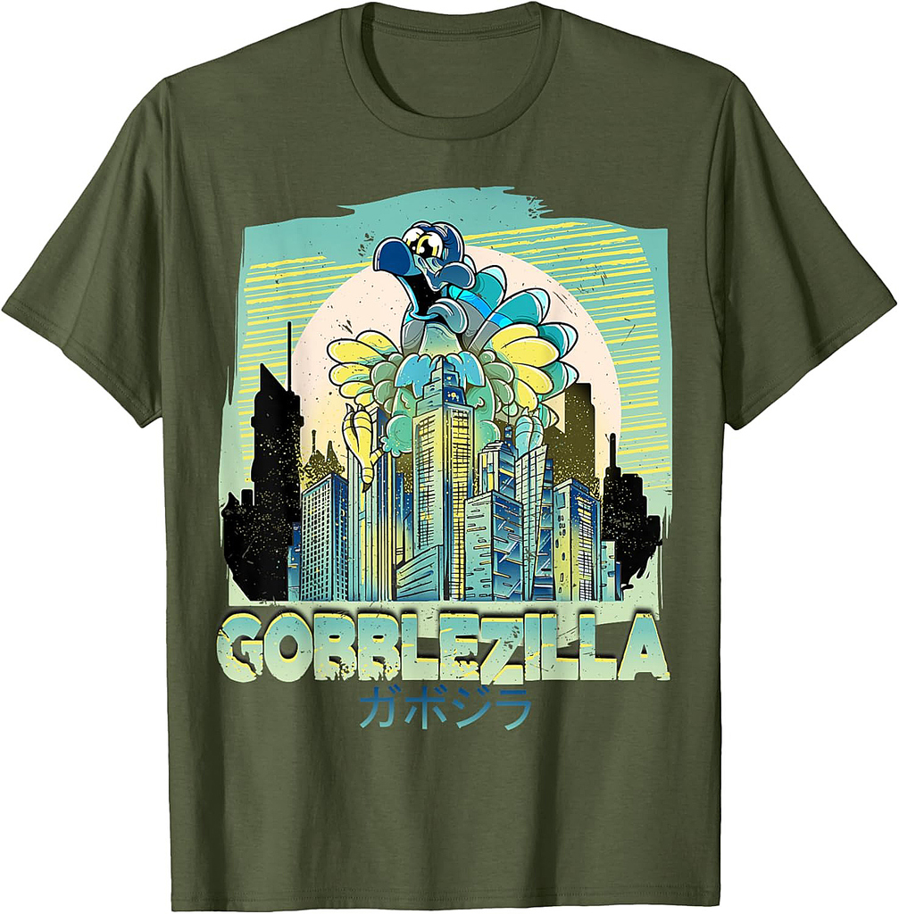 Turkey Day Thanksgiving Gobblezilla T-Shirt