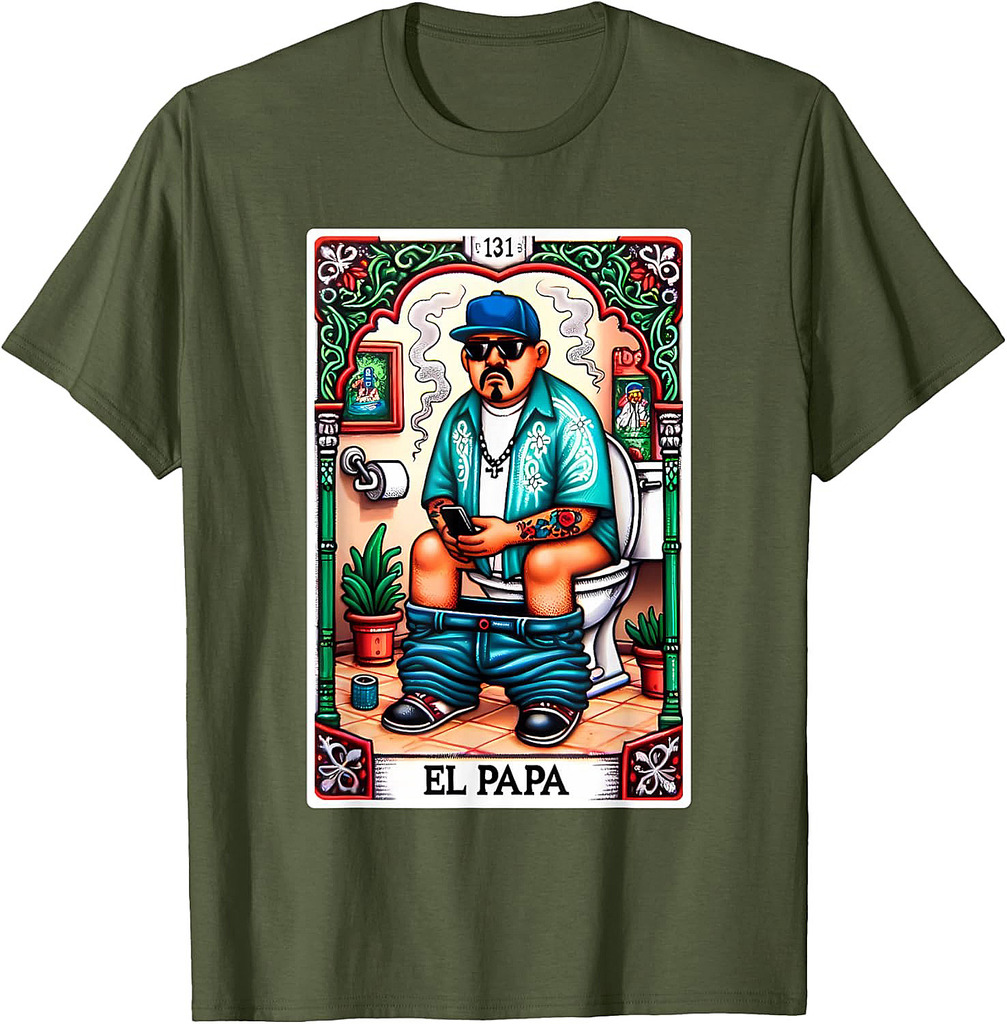 El Papa Latino Tarot Card Spanish Doing Dad Shit Fathers Day T-Shirt