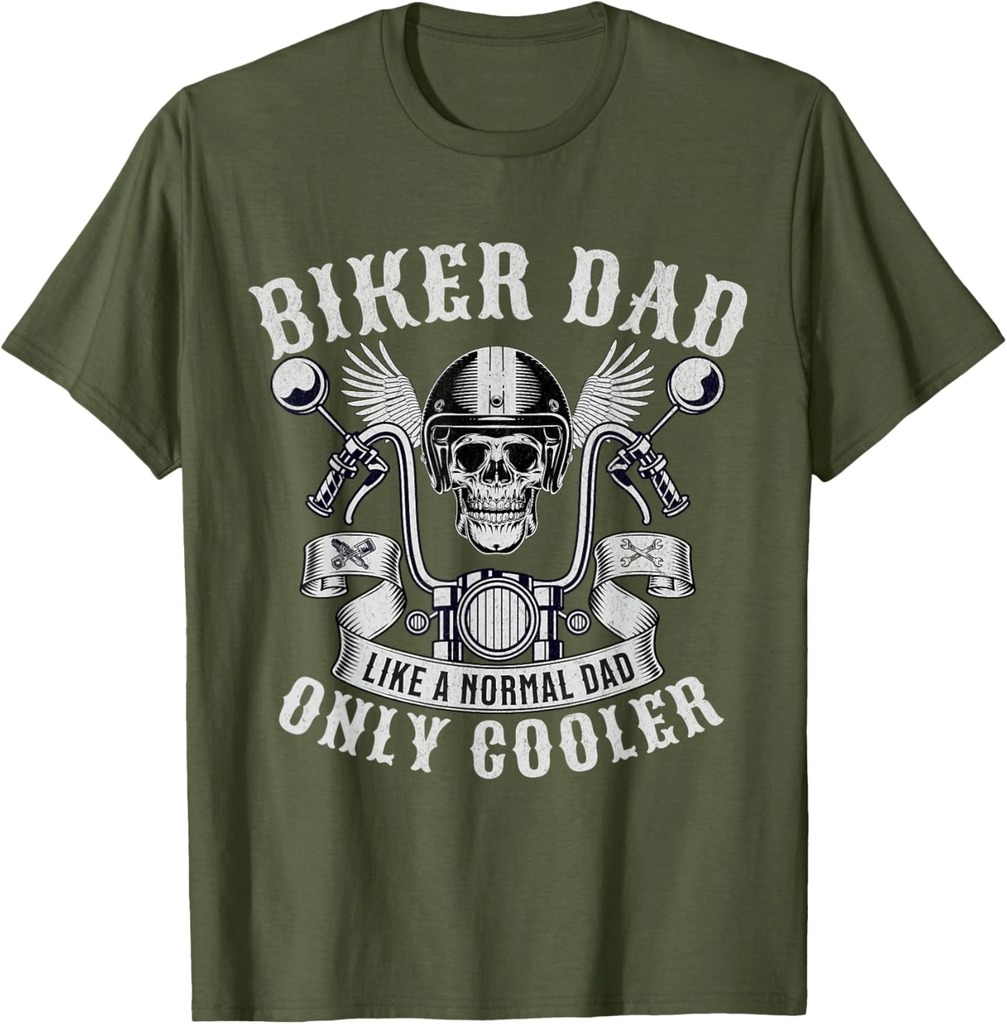 Biker Dad Motorcycle Father Rider Biker Dad Father's Day T-Shirt
