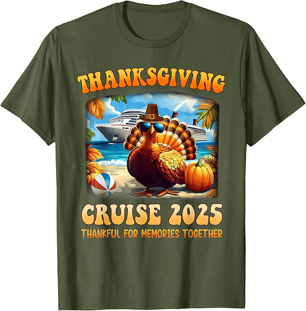 Thanksgiving Cruise 2025 Thankful for Memories Together T-Shirt