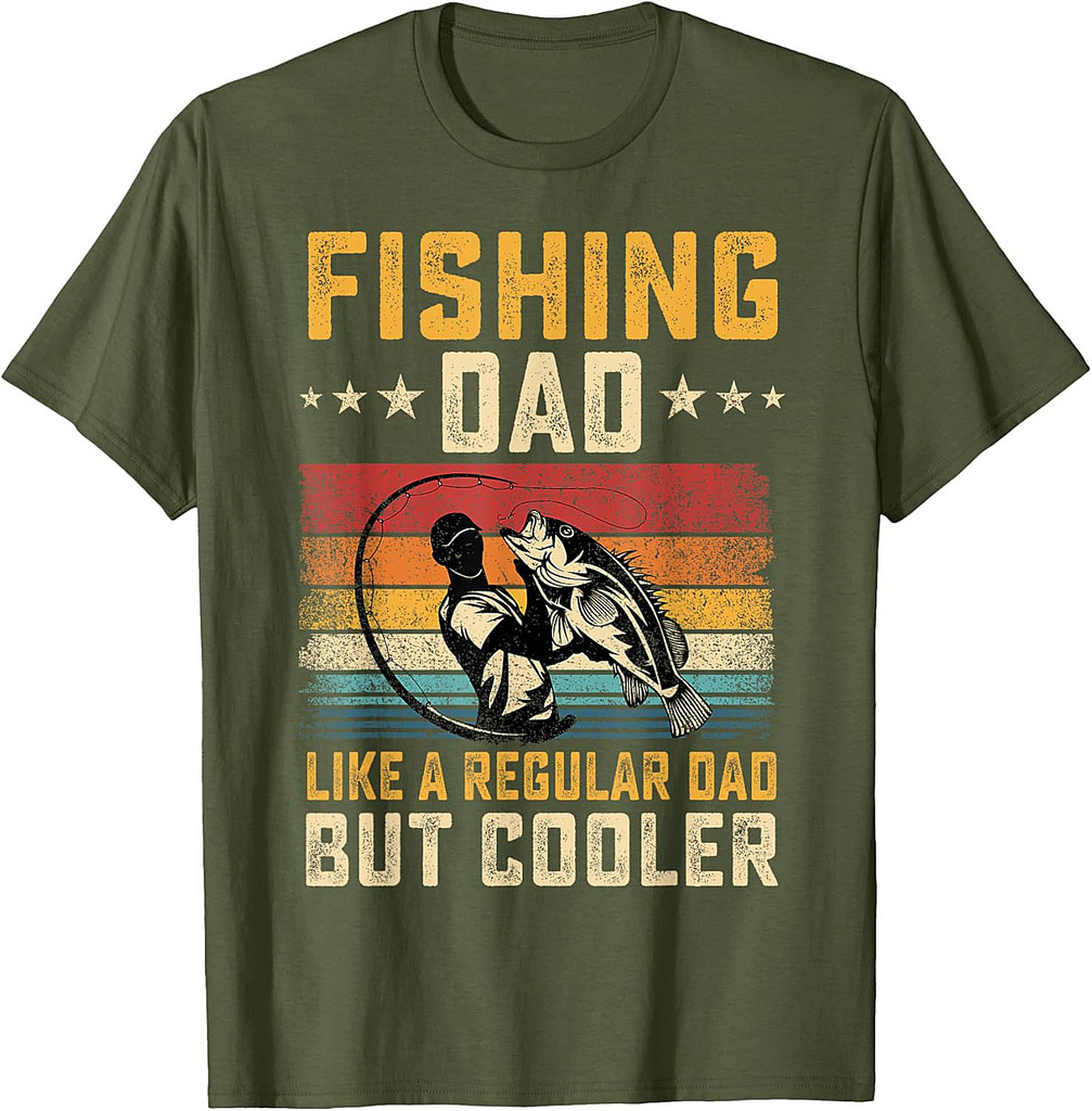 Fishing Dad Like Regular Dad But Cooler Father's Day T-Shirt