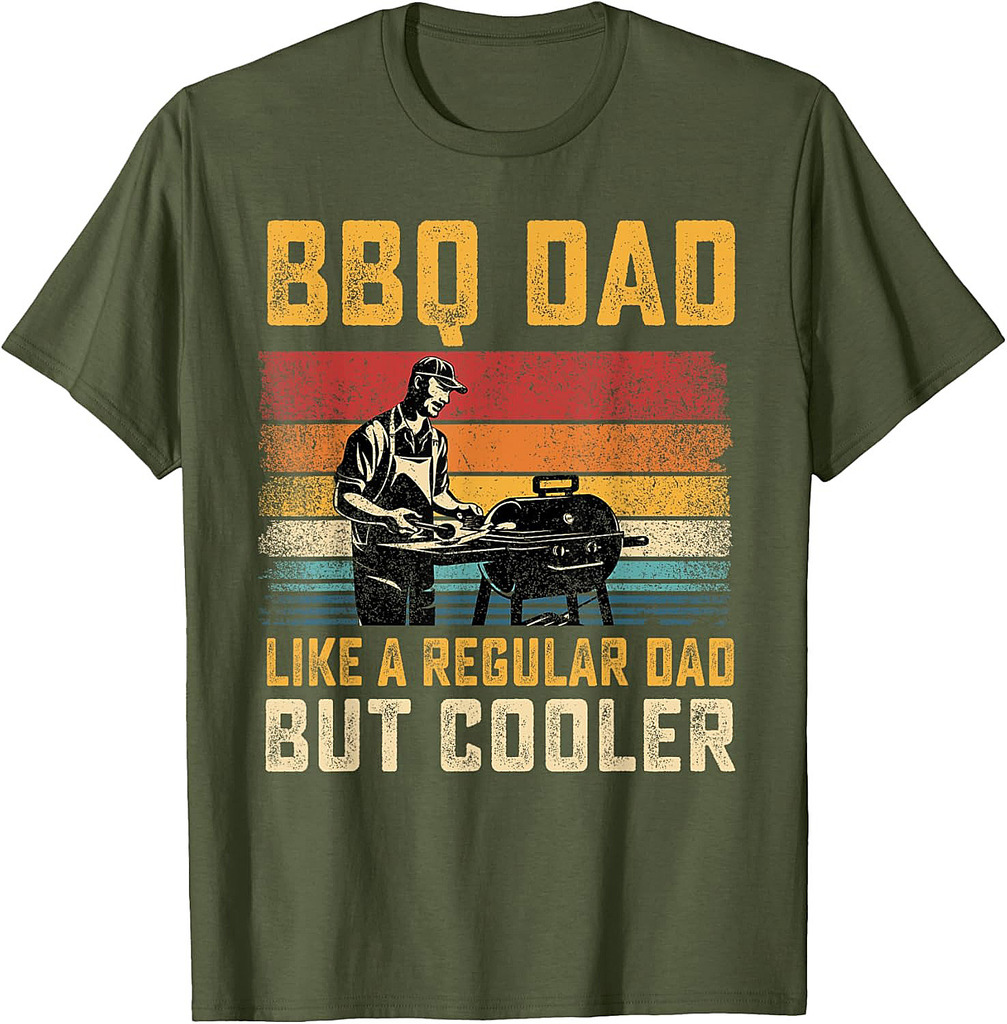 BBQ Dad Like Regular Dad But Cooler Father's Day T-Shirt
