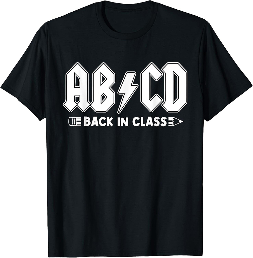 Back To School ABCD Back In Class Teacher T-Shirt