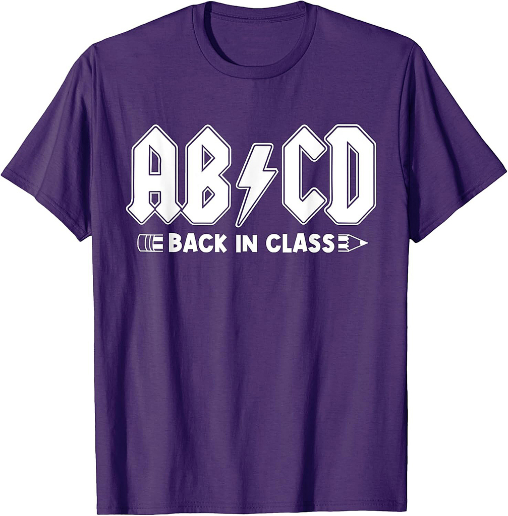 Back To School ABCD Back In Class Teacher T-Shirt