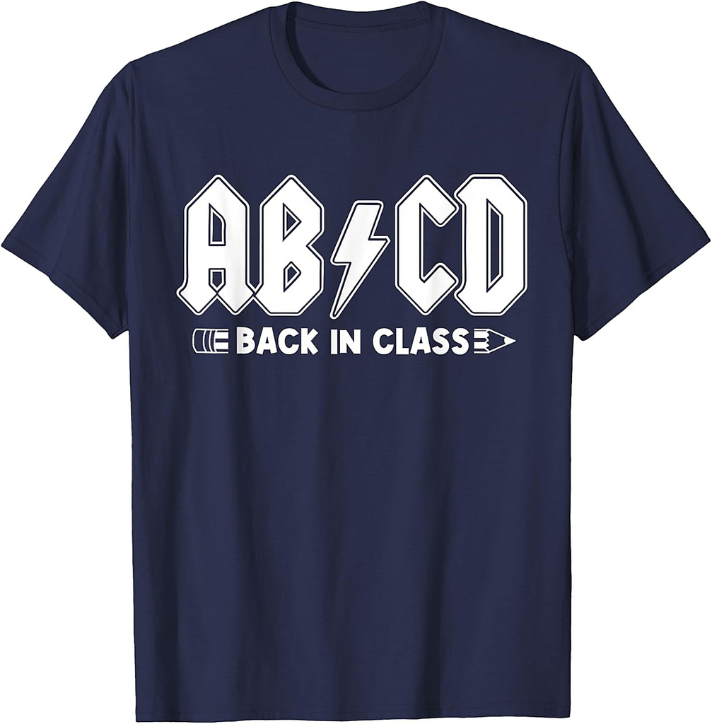 Back To School ABCD Back In Class Teacher T-Shirt