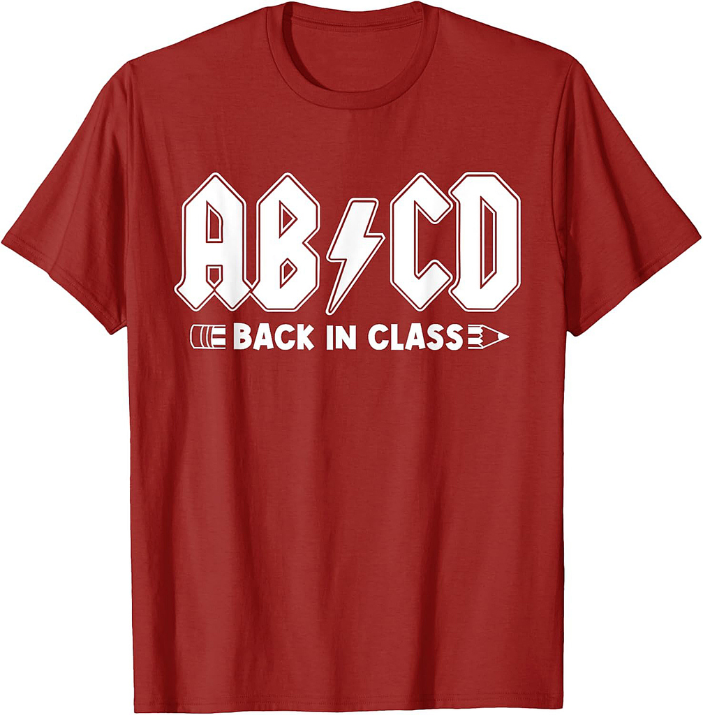 Back To School ABCD Back In Class Teacher T-Shirt