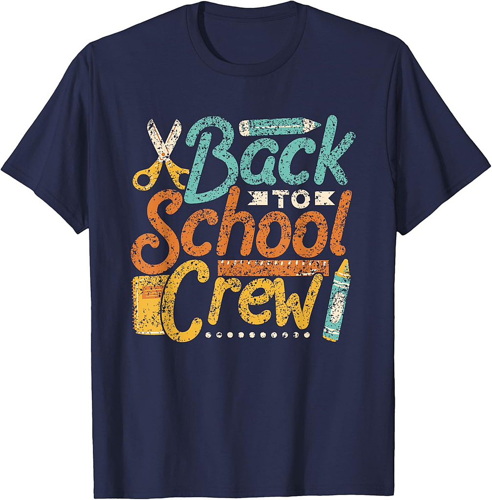 Back To School Crew Kids Pupil Teacher Back To School T-Shirt