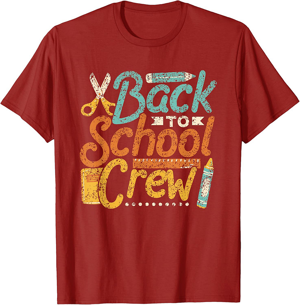 Back To School Crew Kids Pupil Teacher Back To School T-Shirt