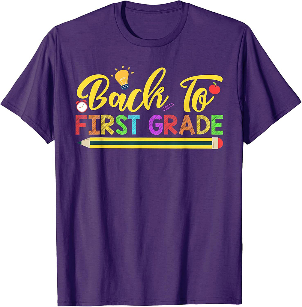 Back To School First Grade Squad Shirt Teacher First Day Tee T-Shirt