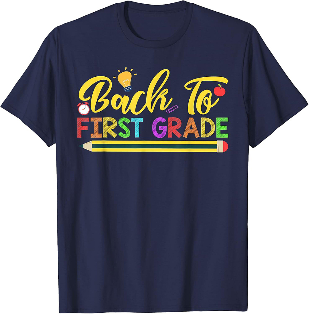 Back To School First Grade Squad Shirt Teacher First Day Tee T-Shirt