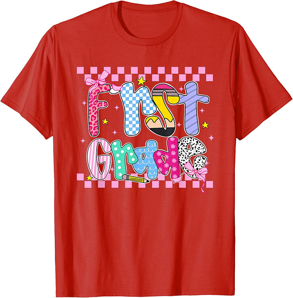 Back To School Hello First Grade Team 1st Grade Boy Girl T-Shirt