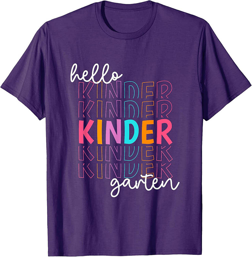 Back to School Kindergarten Student T-Shirt | Teacher Gift Tee