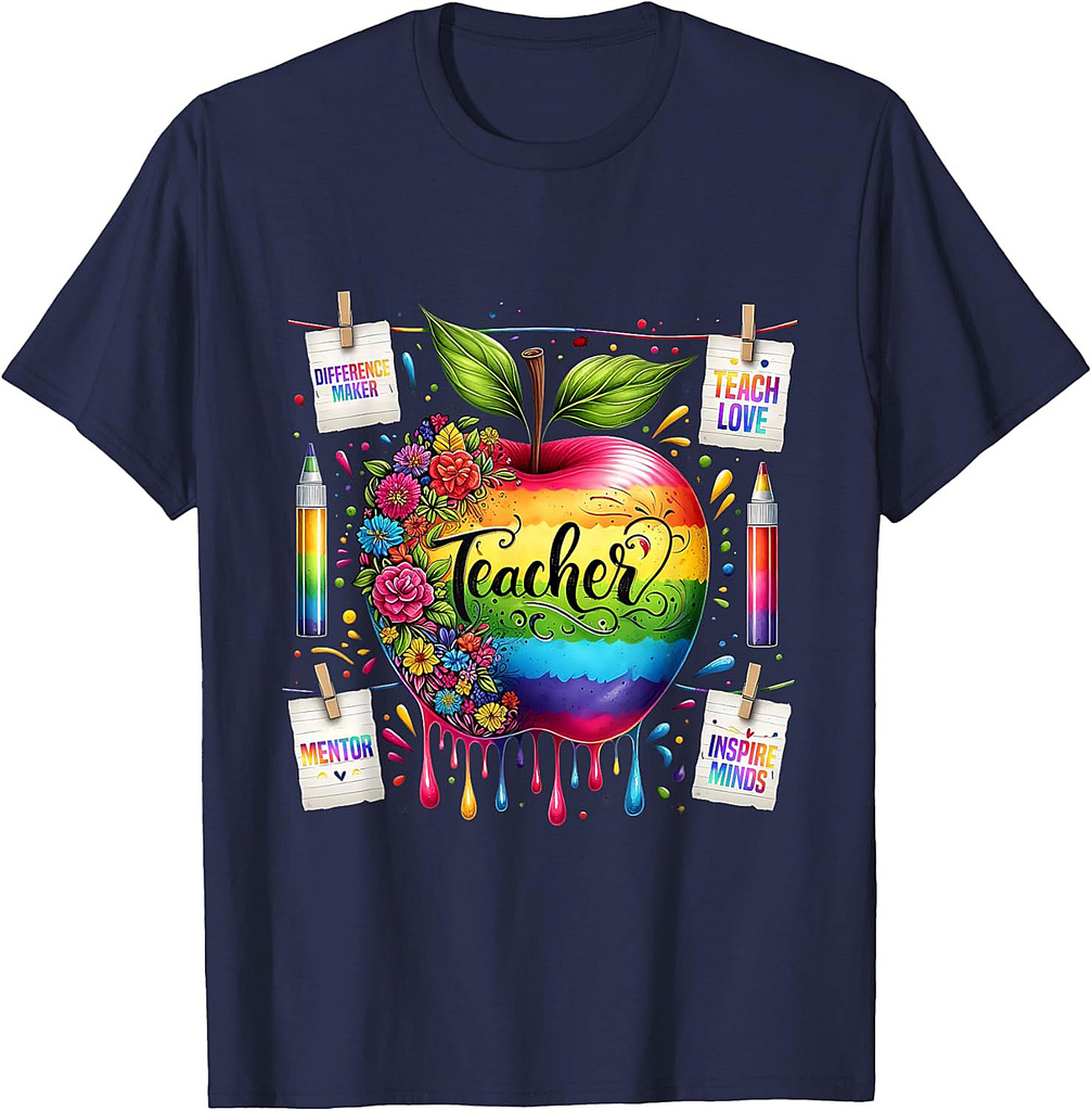 Back To School Inspire Teach Love Teacher T-Shirt