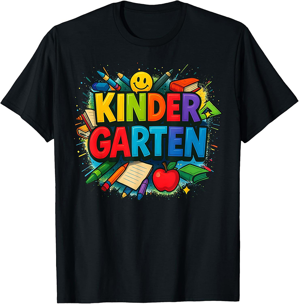Back To School Kindergarten Team Happy First Day Of School T-Shirt
