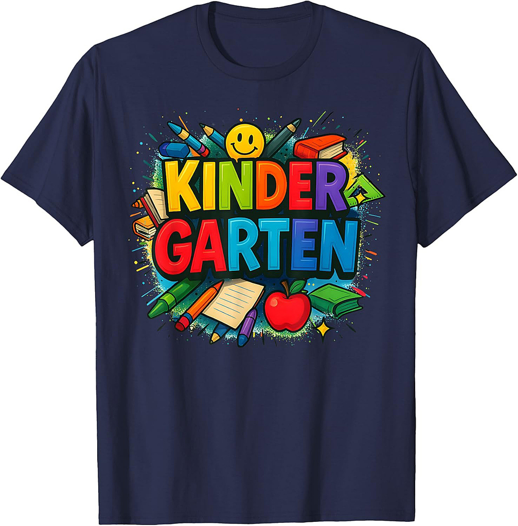 Back To School Kindergarten Team Happy First Day Of School T-Shirt