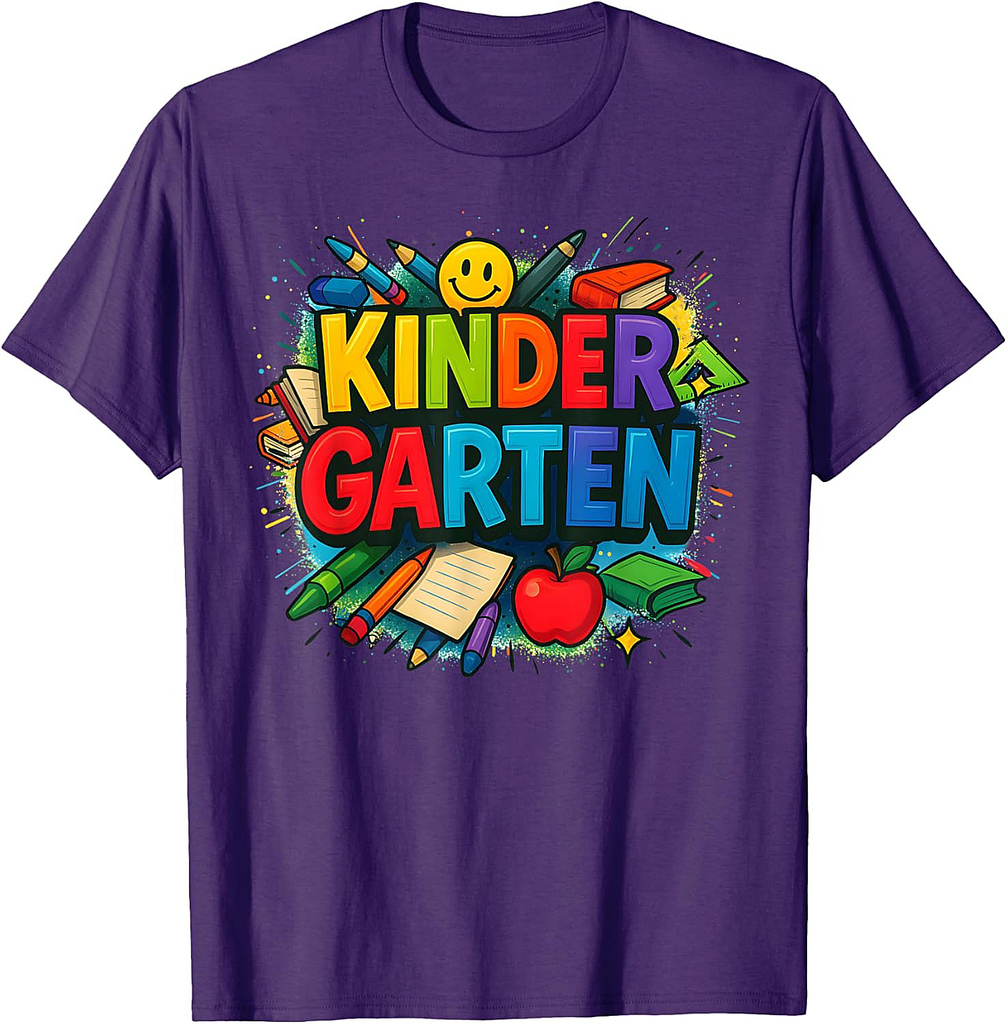 Back To School Kindergarten Team Happy First Day Of School T-Shirt