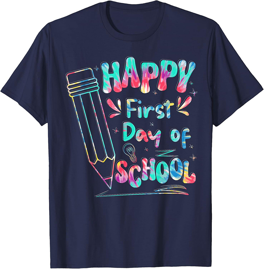 Back To School Teacher Student Happy First Day Of School Kid T-Shirt