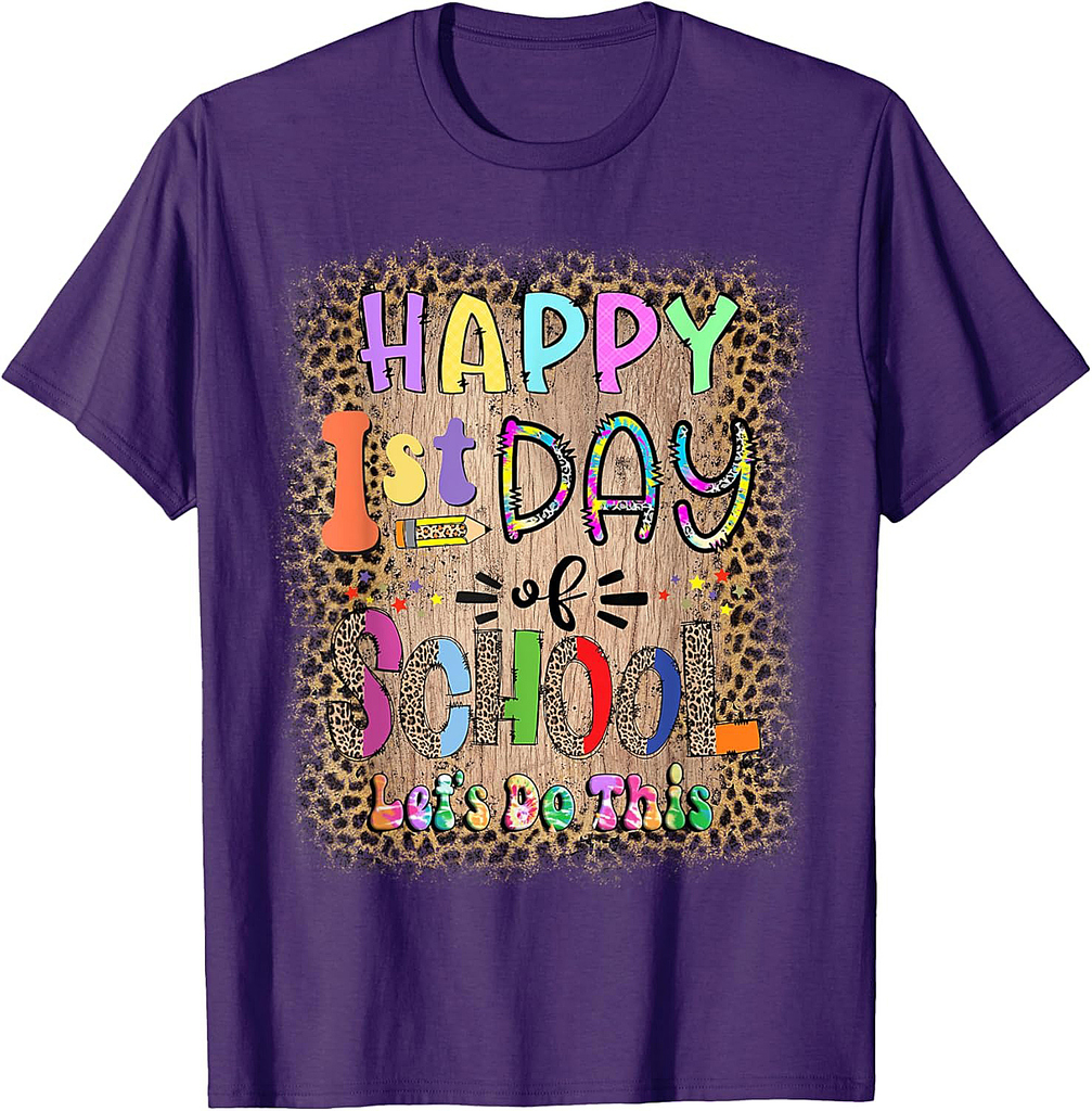 Back To School Teacher Student Happy First Day Of School T-Shirt
