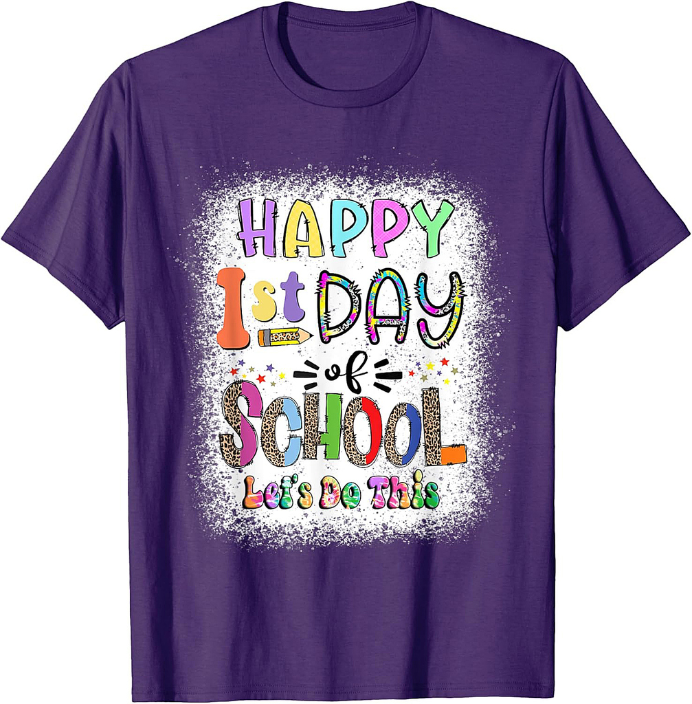 Back To School Teacher Student Happy First Day Of School T-Shirt