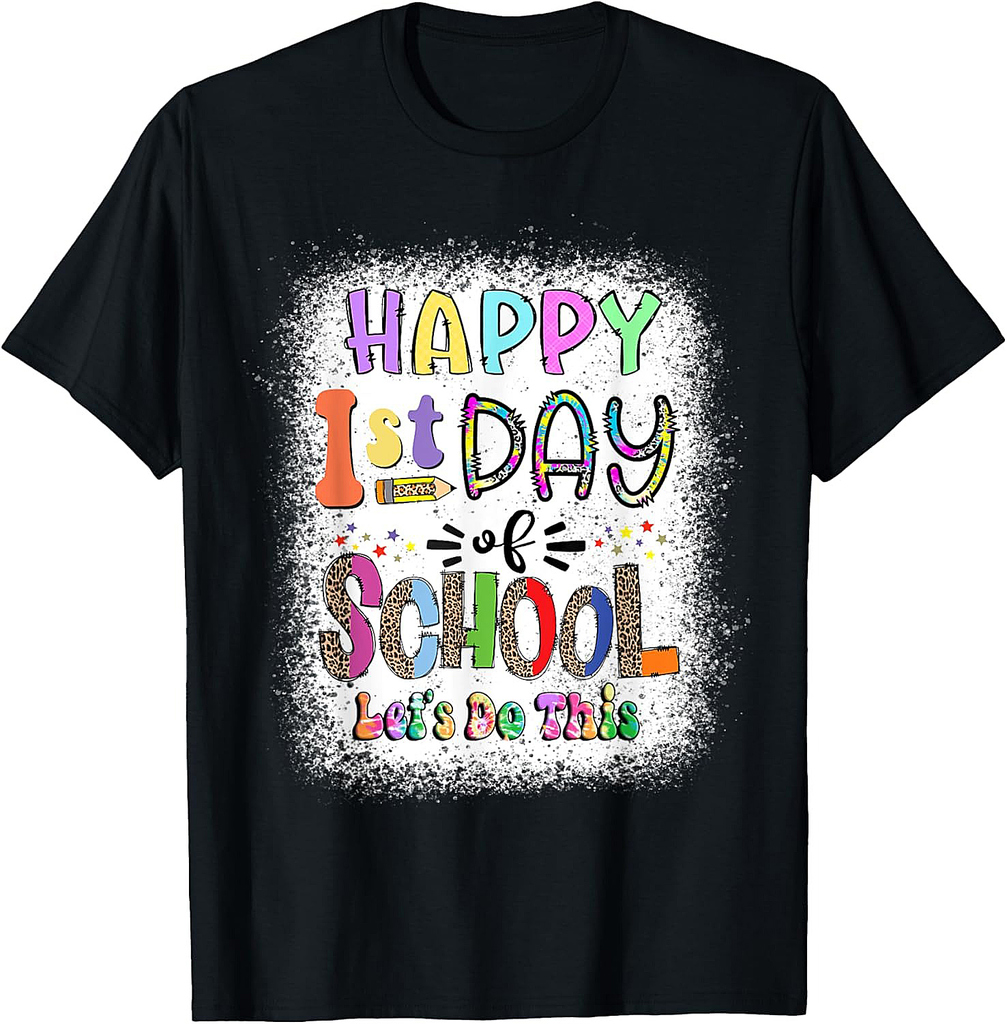 Back To School Teacher Student Happy First Day Of School T-Shirt