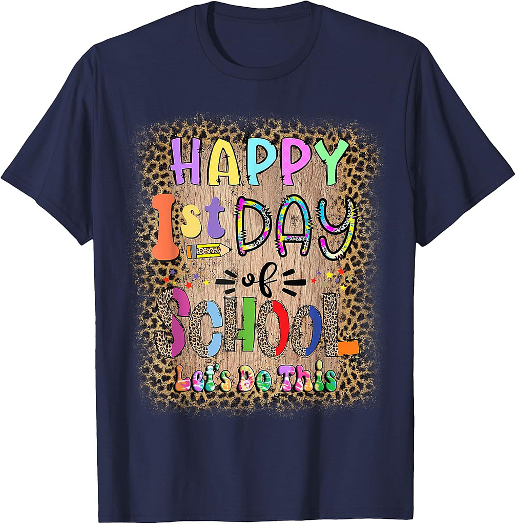 Back To School Teacher Student Happy First Day Of School T-Shirt