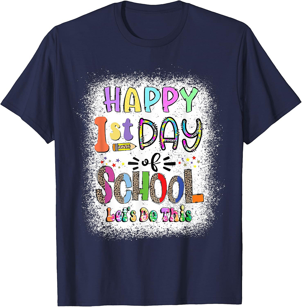 Back To School Teacher Student Happy First Day Of School T-Shirt