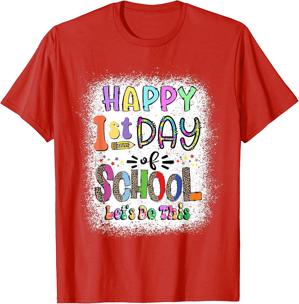 Back To School Teacher Student Happy First Day Of School T-Shirt