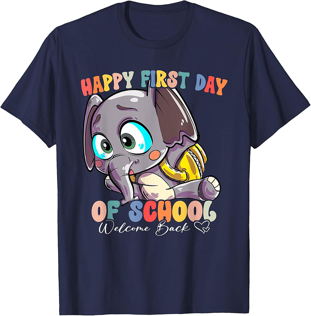 Back To School Vibes Happy First Day Of School T-Shirt