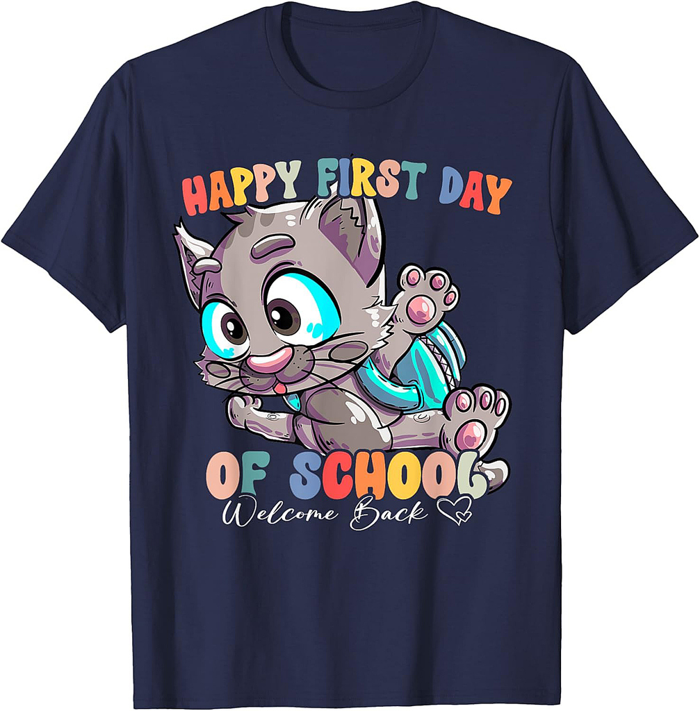 Back To School Vibes Happy First Day Of School T-Shirt