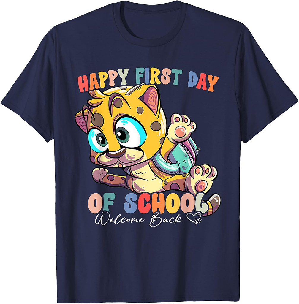 Back To School Vibes Happy First Day Of School T-Shirt