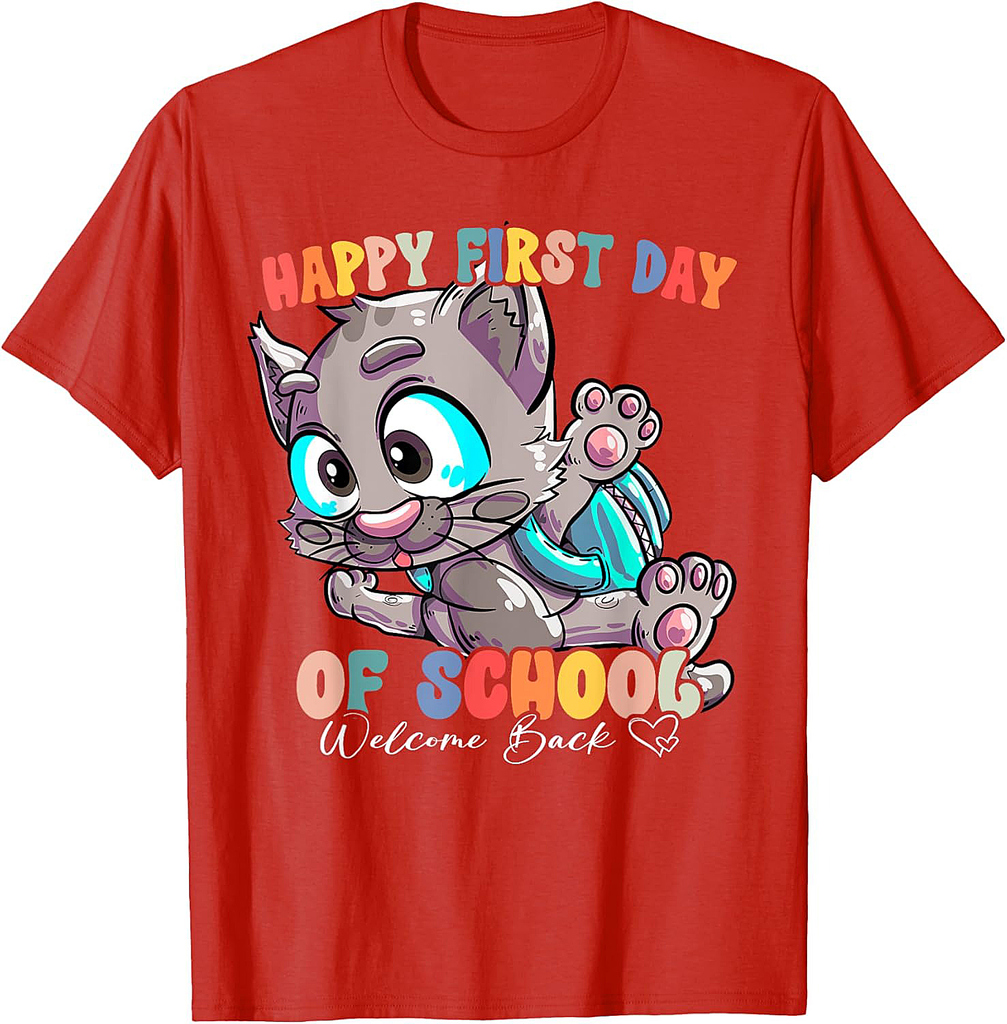 Back To School Vibes Happy First Day Of School T-Shirt
