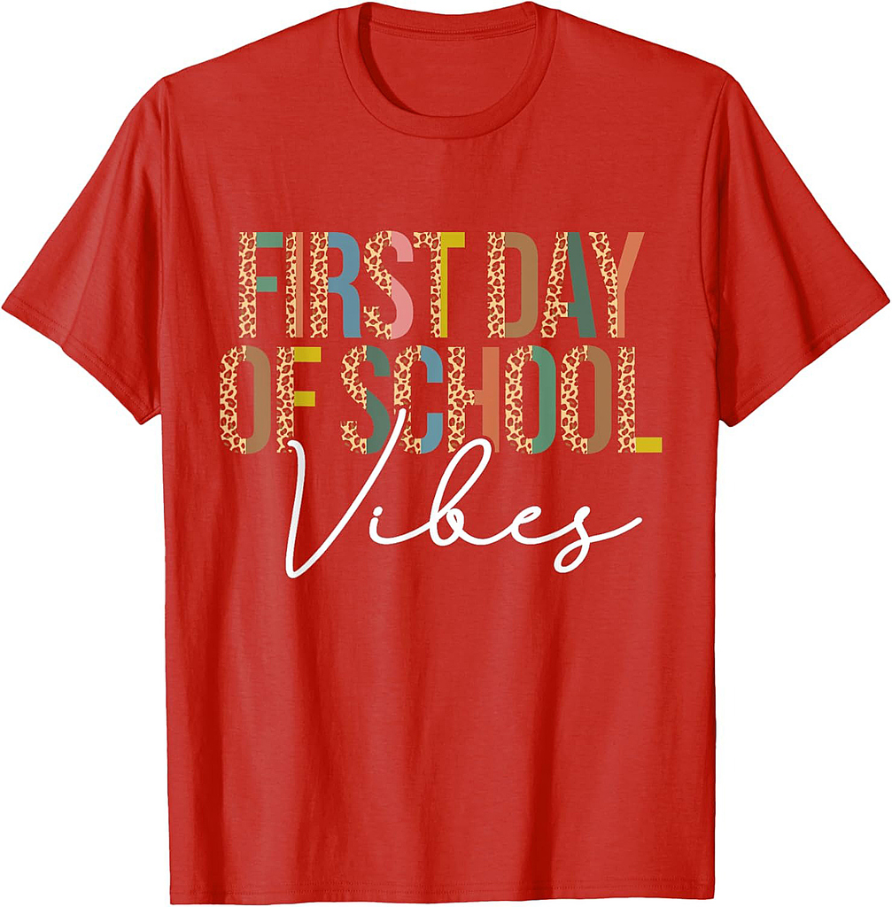 Back To School Vibes Happy First Day of School for Teachers T-Shirt