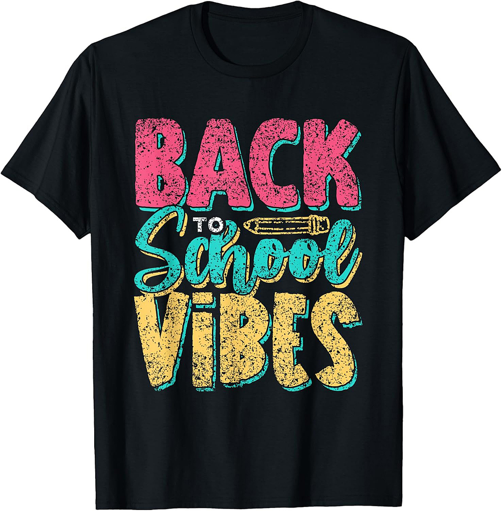 Back To School Vibes Kids Teacher Pupil Back To School T-Shirt