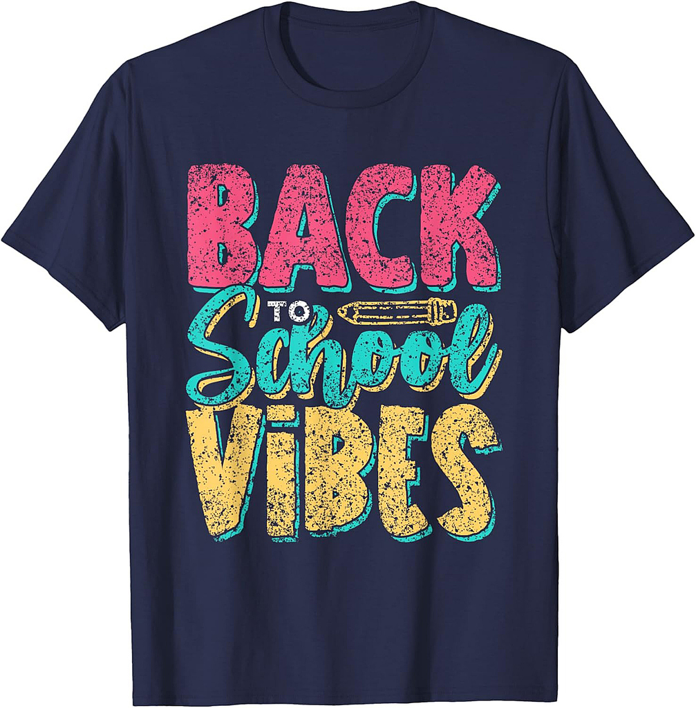 Back To School Vibes Kids Teacher Pupil Back To School T-Shirt