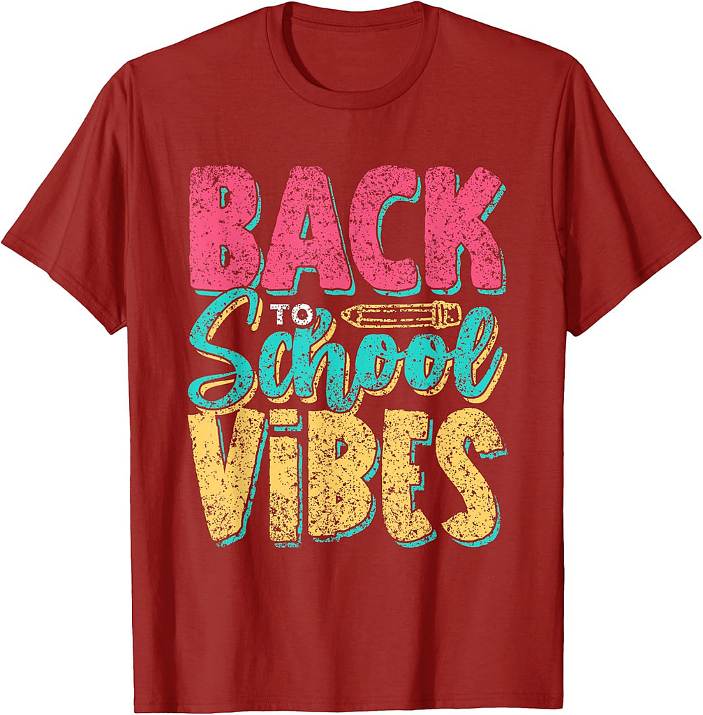 Back To School Vibes Kids Teacher Pupil Back To School T-Shirt