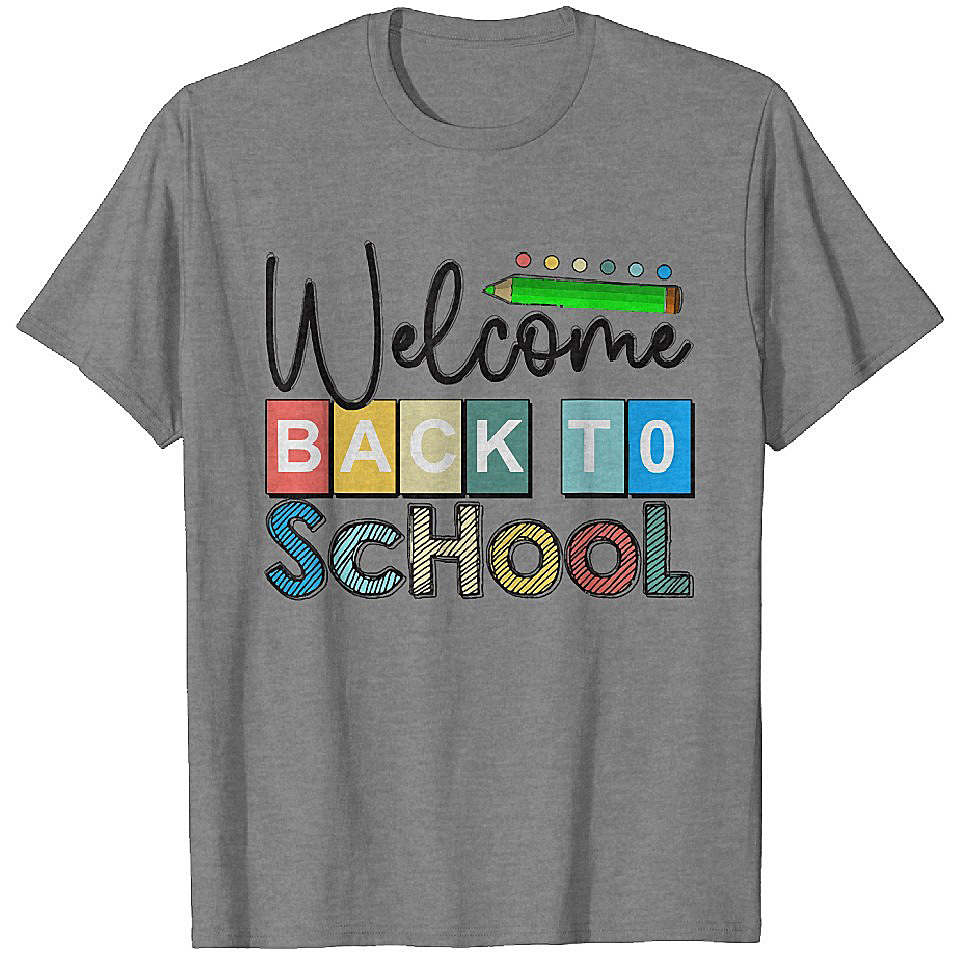 Back To School Welcome Back To School Day T-Shirts Heavyweight T-shirt Men