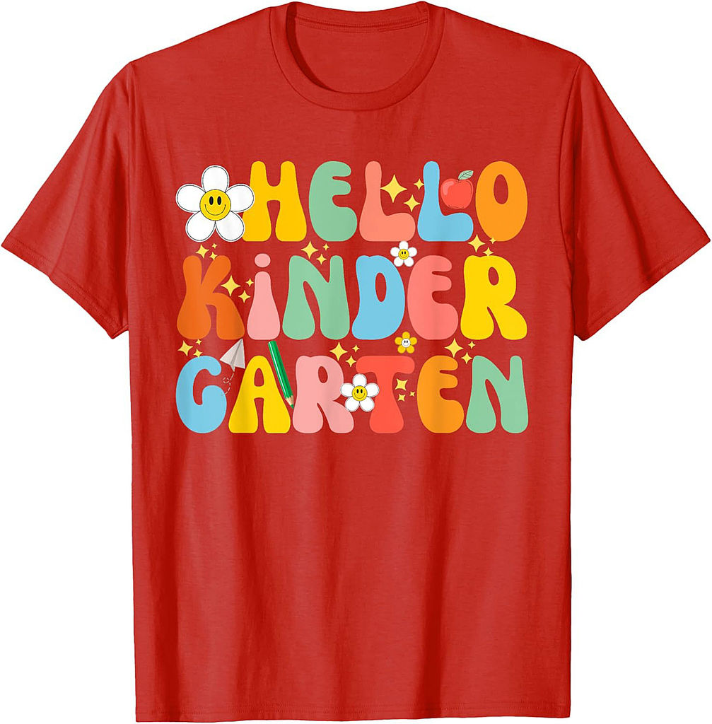 Back to School Hello Kindergarten Squad Teachers & Students T-Shirt