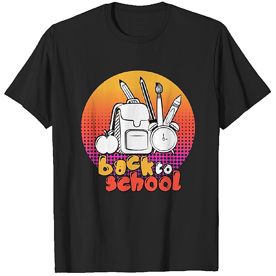Back to School T Shirts Heavyweight T-shirt Men - Orange