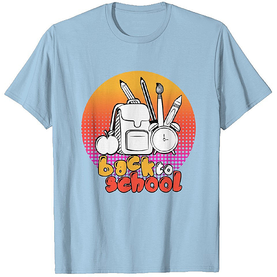 Back to School T Shirts Heavyweight T-shirt Men - Orange